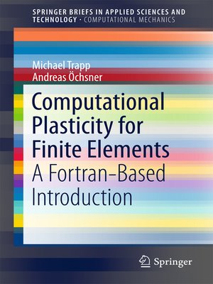 cover image of Computational Plasticity for Finite Elements